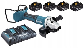 Makita Aku Szlifierka Kątowa LXT 36V 230mm 4x6Ah BL1860 DC18RD DGA900Z