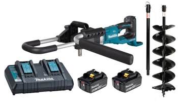 Makita Wiertnica Glebowa 2x6Ah BL1860 DC18RD Świder 200/800mm DDG461Z XXL