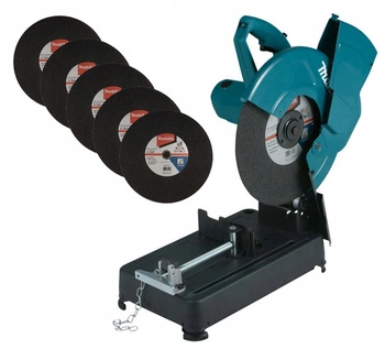 Makita Piła Ukośnica Przecinarka 230V 2200W 355mm 5x Tarcza B-10665 LW1401