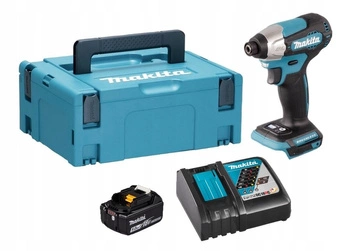 Makita Aku Wkrętarka Zakrętarka 18V LXT 140Nm 1x5Ah BL1850 DC18RC DTD157ZJ