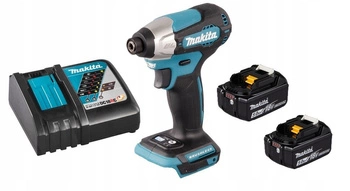 Makita Aku Wkrętarka Zakrętarka 18V LXT 140Nm 2x5Ah BL1850 DC18RC DTD157Z