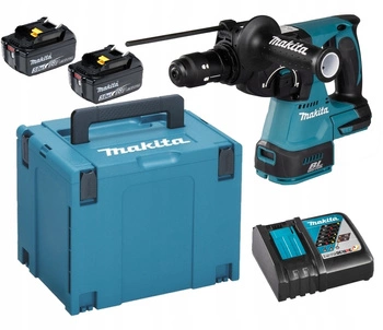 Makita Młotowiertarka Wiertarka Udar LXT 18V 2x3Ah BL1830 DC18RC DHR243RFJ